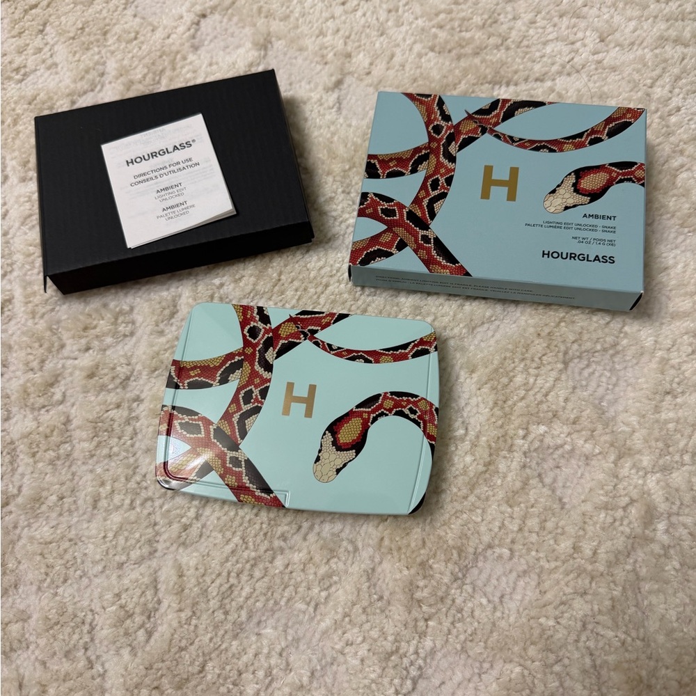 Hourglass Ambient Lighting Palette with Red and Gold Snake Design